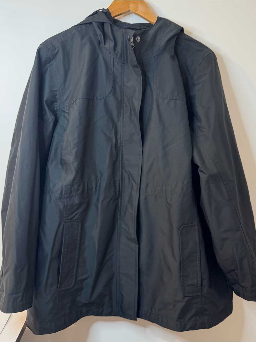L.L. Bean H2Off women’s Rain Jacket black 1x